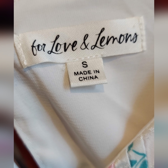 NWOT FOR LOVE AND LEMONS LEXI FLORAL MAXI DRESS in size Small - Picture 8 of 10